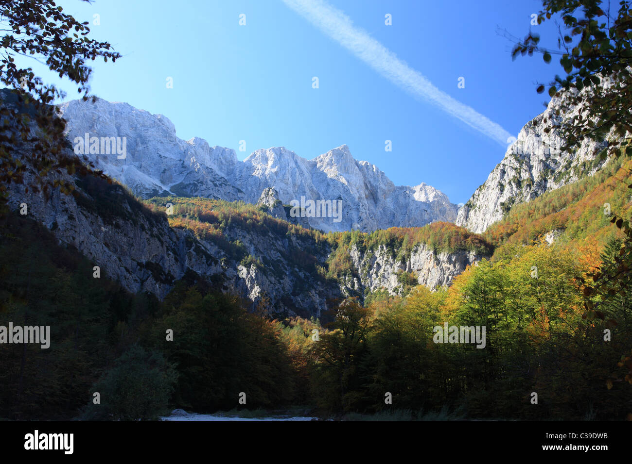 Belles Alpes et nature sauvage dans l'ouest de la Slovénie, de l'Europe. Banque D'Images