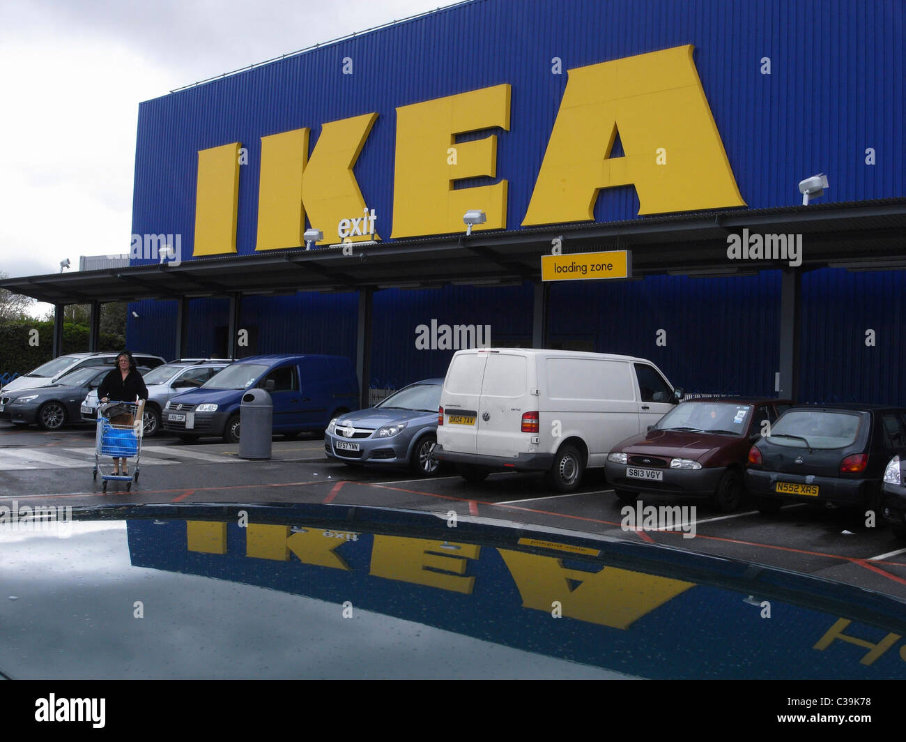 Extérieur d'un magasin Ikea. Banque D'Images