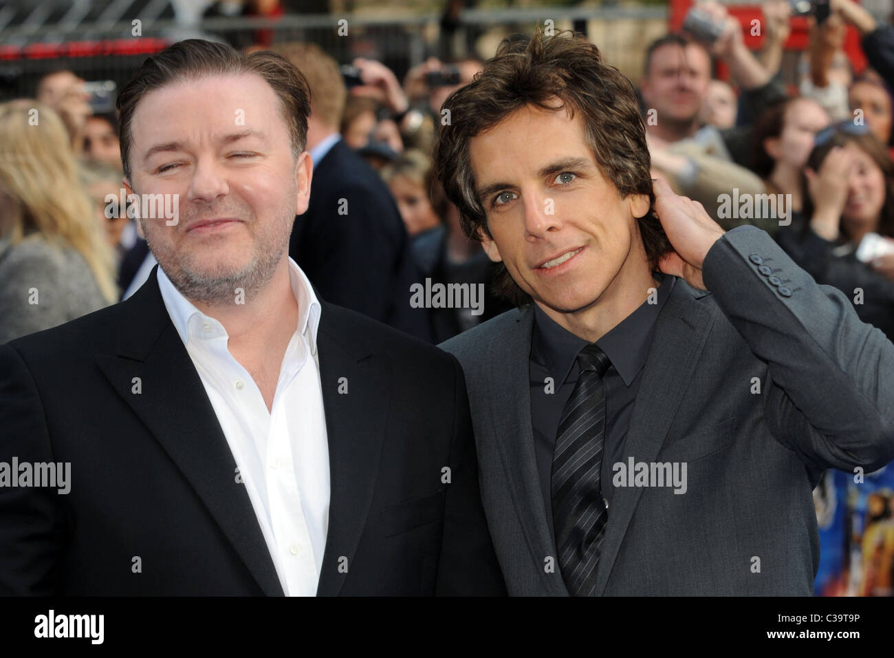 Ricky Gervais et Ben Stiller La Nuit au Musée 2 - Première mondiale