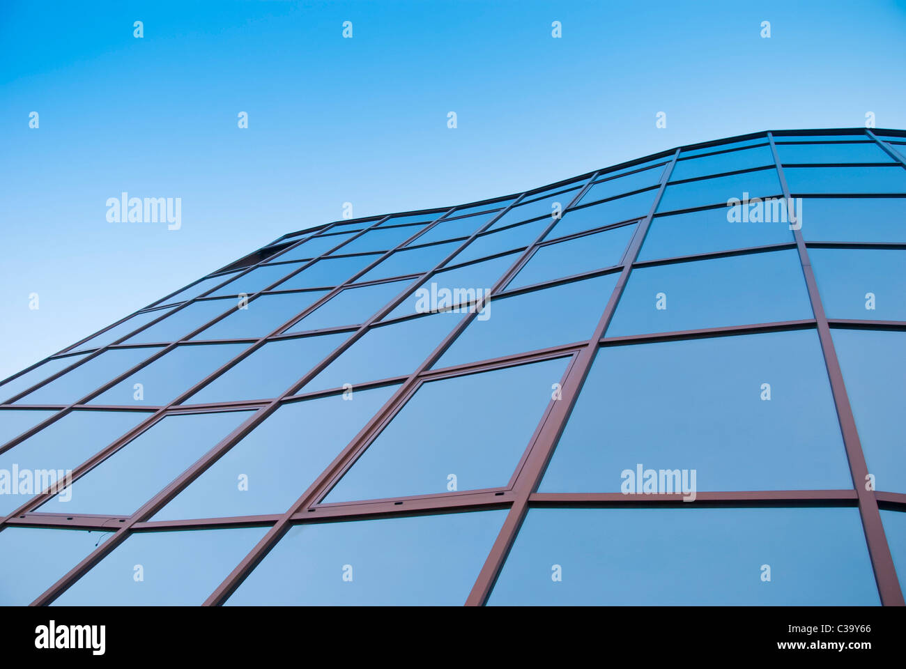 Un bâtiment moderne de windows Banque D'Images