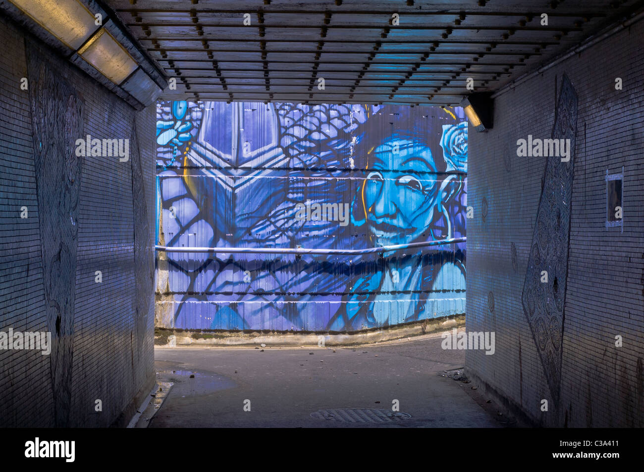 Une vue de l'écriture graffiti à Londres Banque D'Images