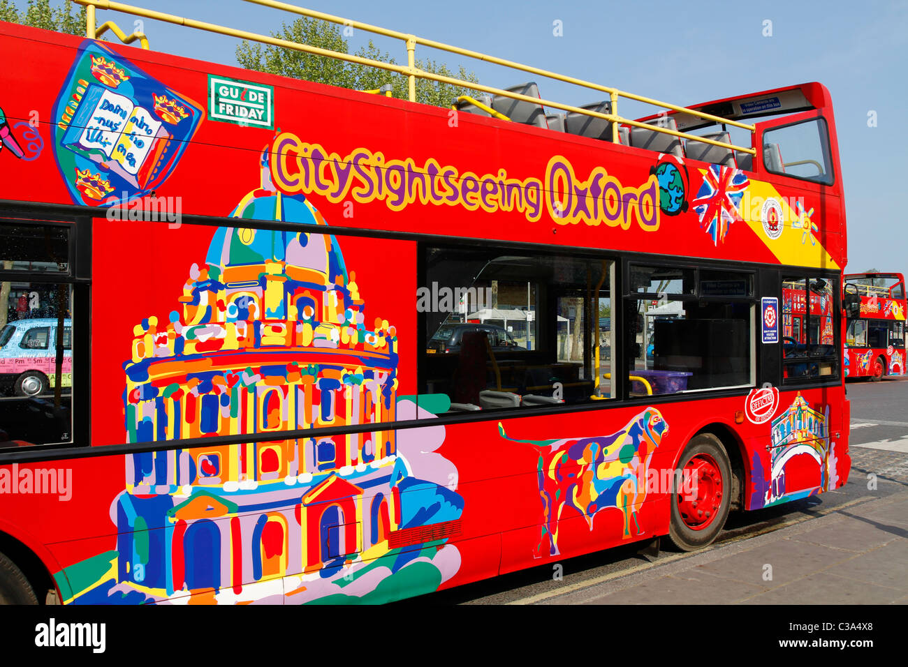 Bus de tourisme, Oxford, Angleterre Banque D'Images