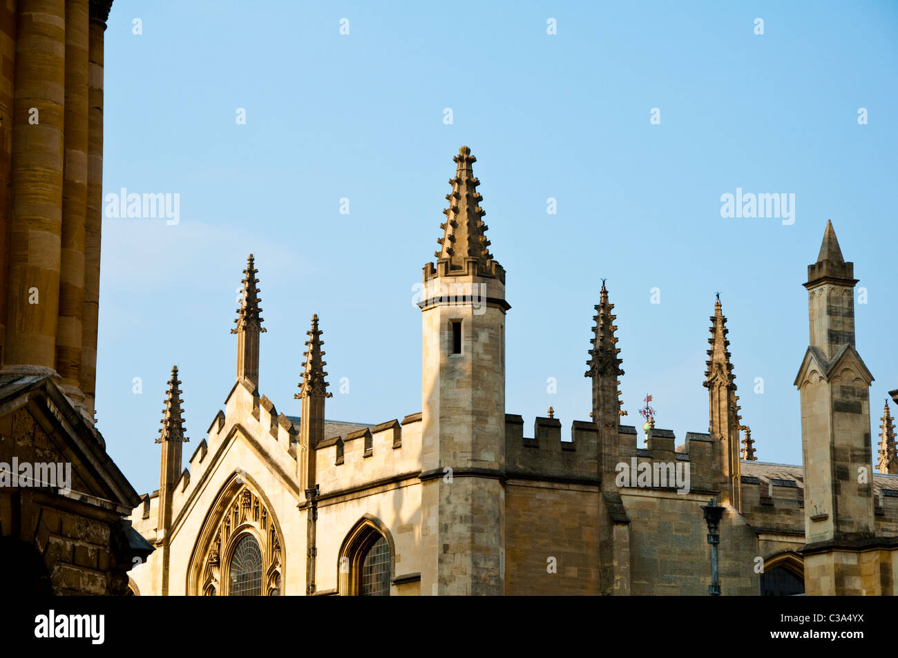 Les clochers de l'All Souls College, Oxford, Royaume-Uni Banque D'Images