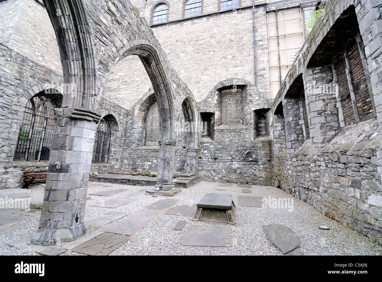 L'ancienne église Saint Audoen's à Dublin, Irlande, un célèbre et monument historique. Banque D'Images