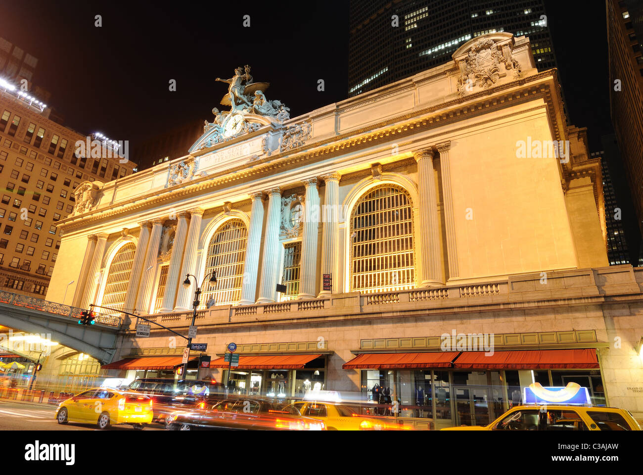 La gare Grand Central sur la 42e rue à New York City. Banque D'Images