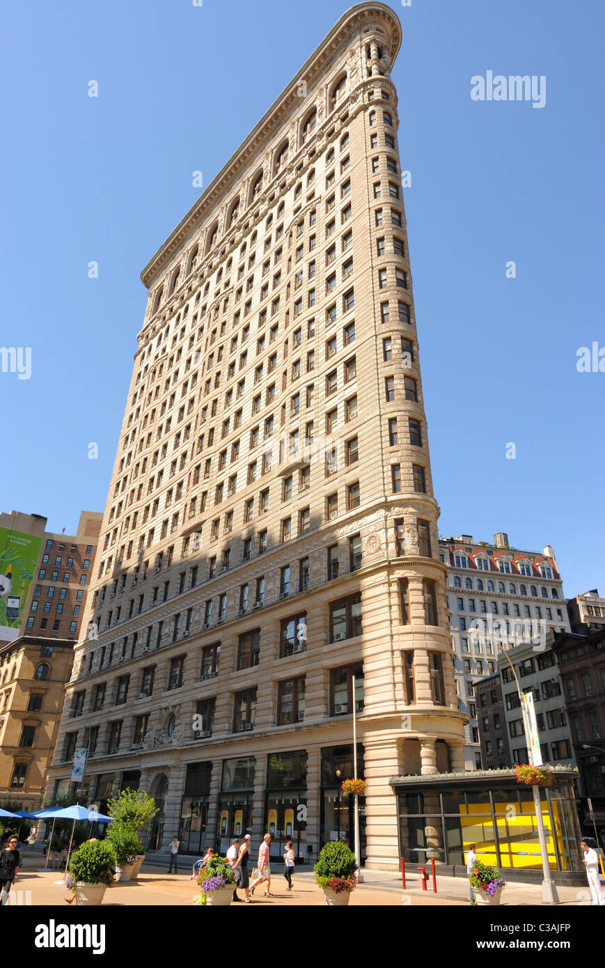 Flatiron building sur Broadway à New York City le 3 juillet 2010. Banque D'Images