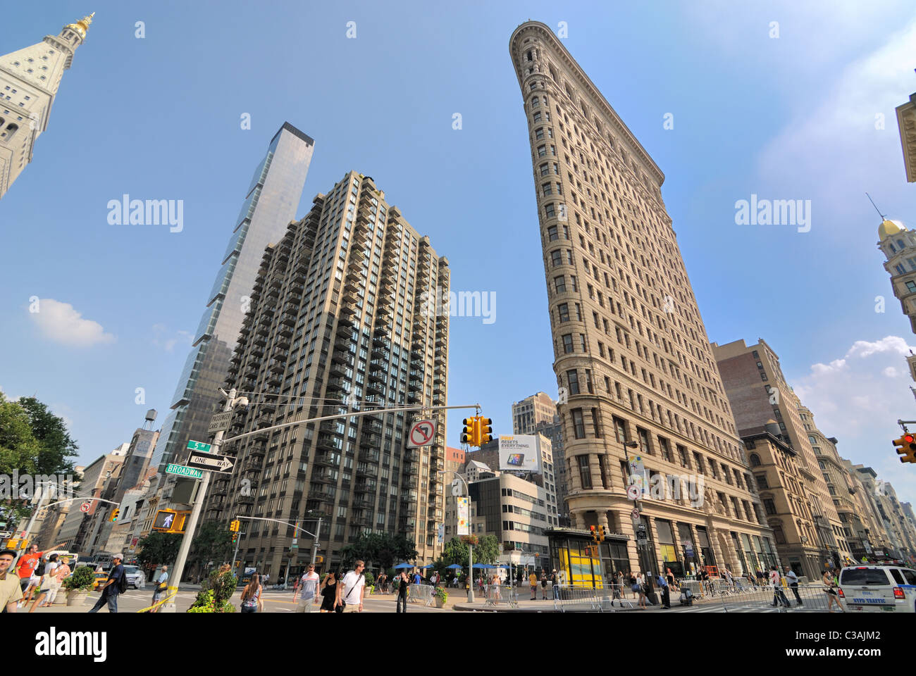 Quartier flatiron à new york le 27 juin, 2010. Banque D'Images