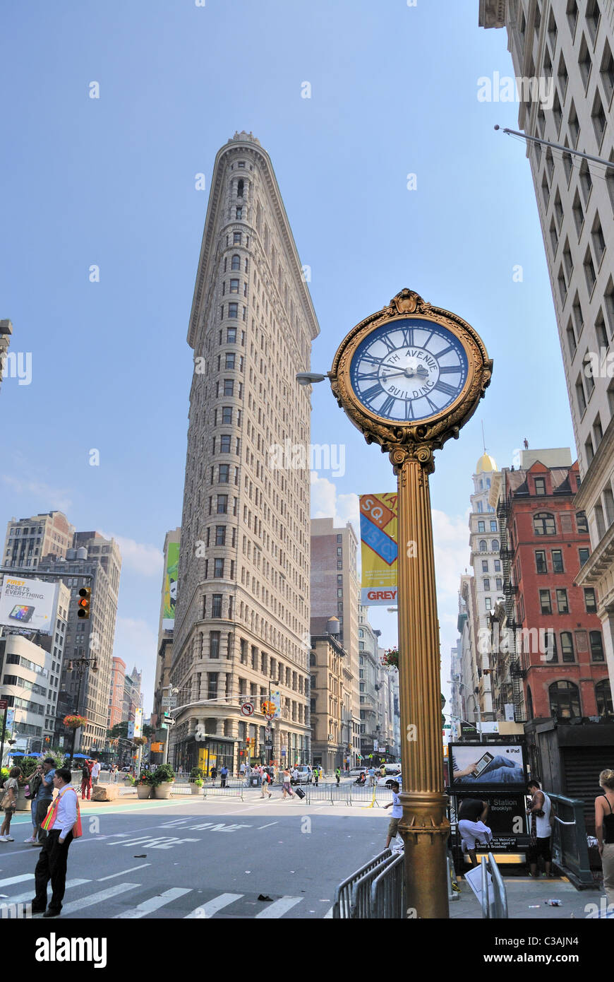 Quartier flatiron à new york le 27 juin, 2010. Banque D'Images