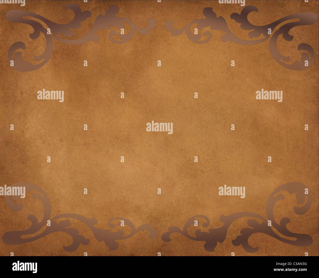 Vintage background with floral design Banque D'Images