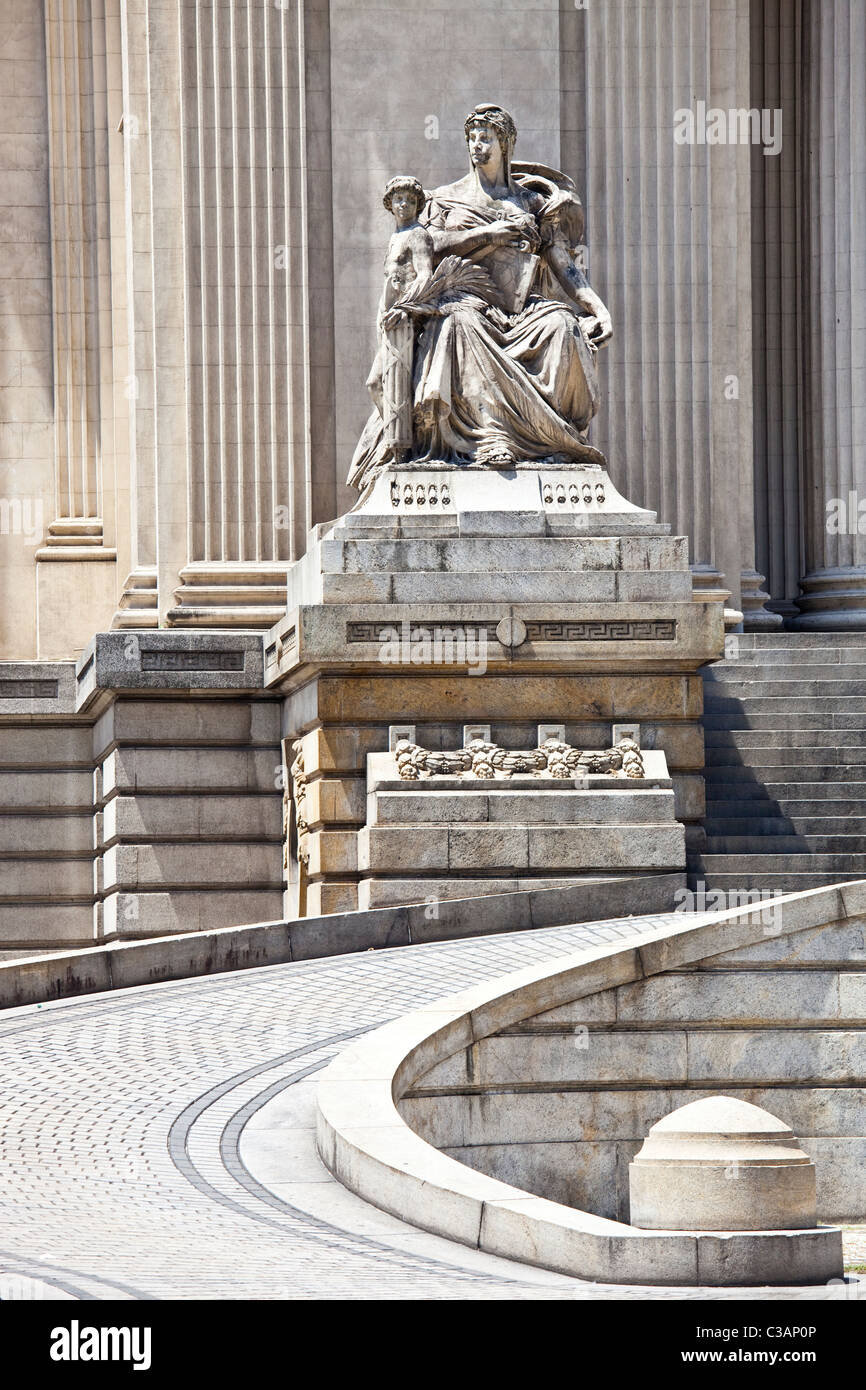 Palacio Tiradentes, le Musée et le bâtiment de l'Assemblée législative, Rio de Janeiro, Brésil Banque D'Images