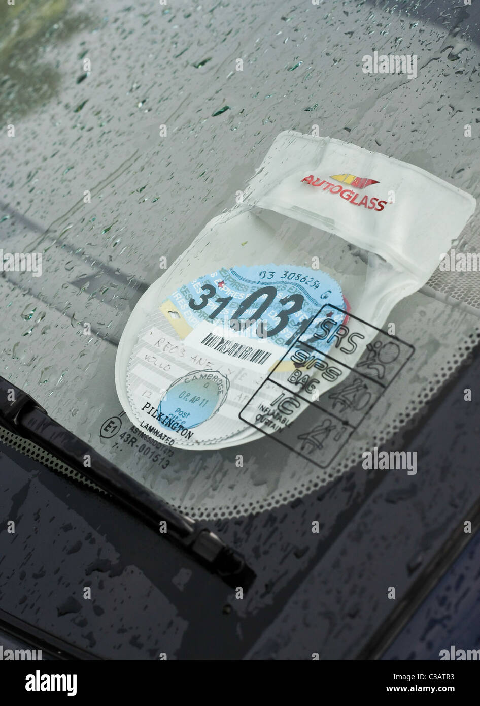 Disque d'impôt britannique à échéance mars 2012 Banque D'Images