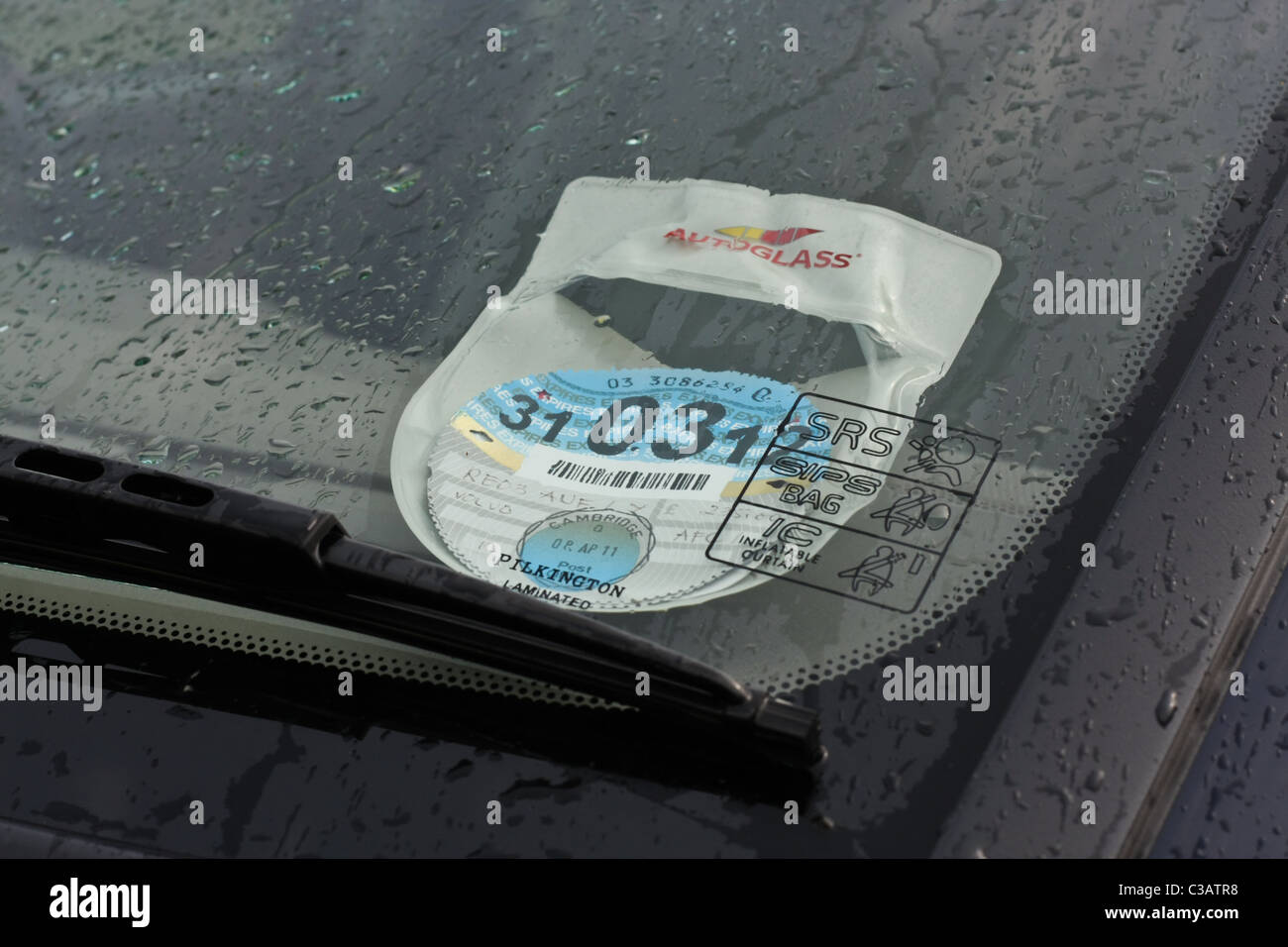 Disque d'impôt britannique à échéance mars 2012 Banque D'Images