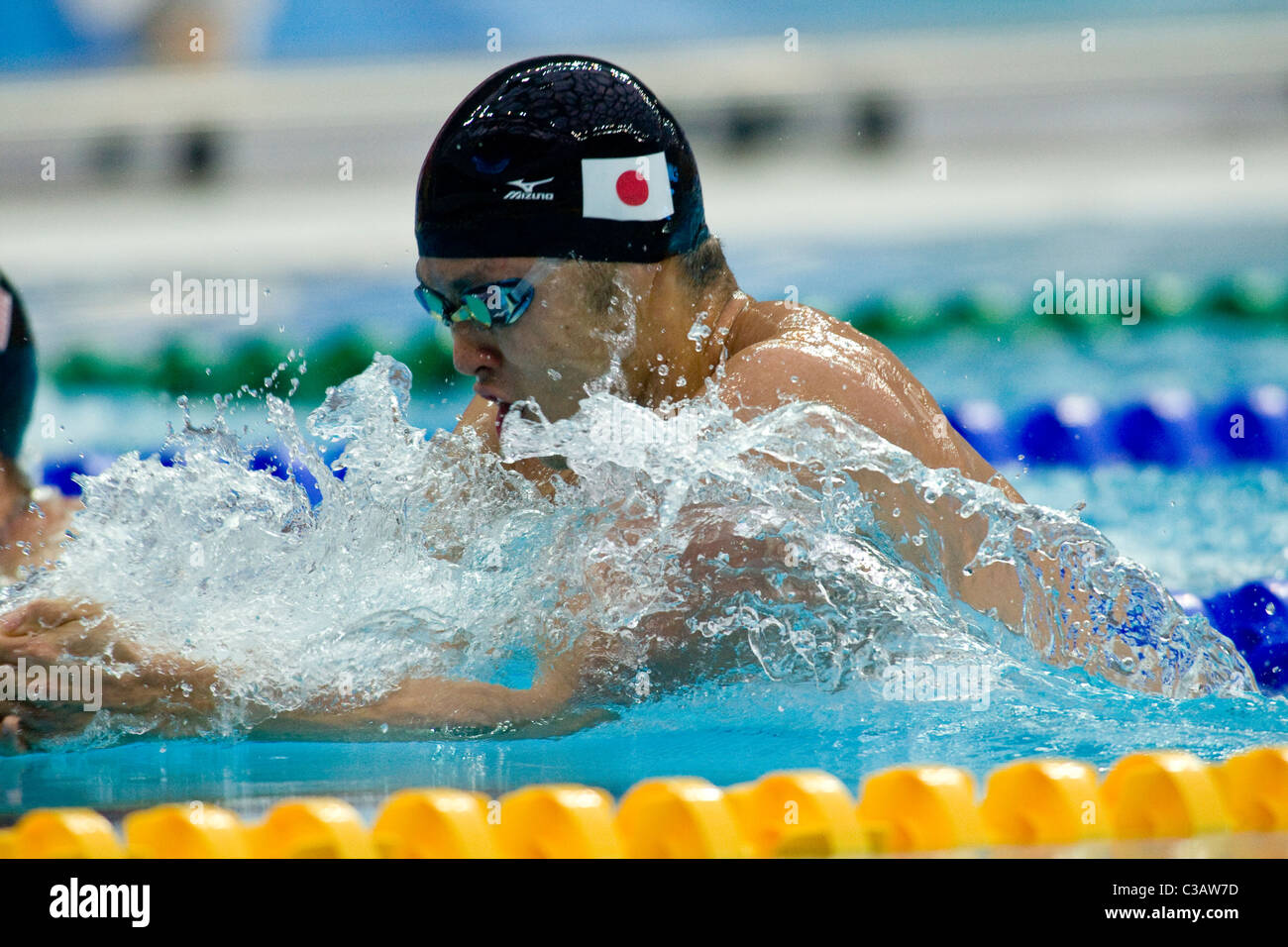 Kosuke Kitajima (JPN) qui se font concurrence sur le 200m brasse aux Jeux Olympiques d'été de 2008, Pékin, Chine Banque D'Images