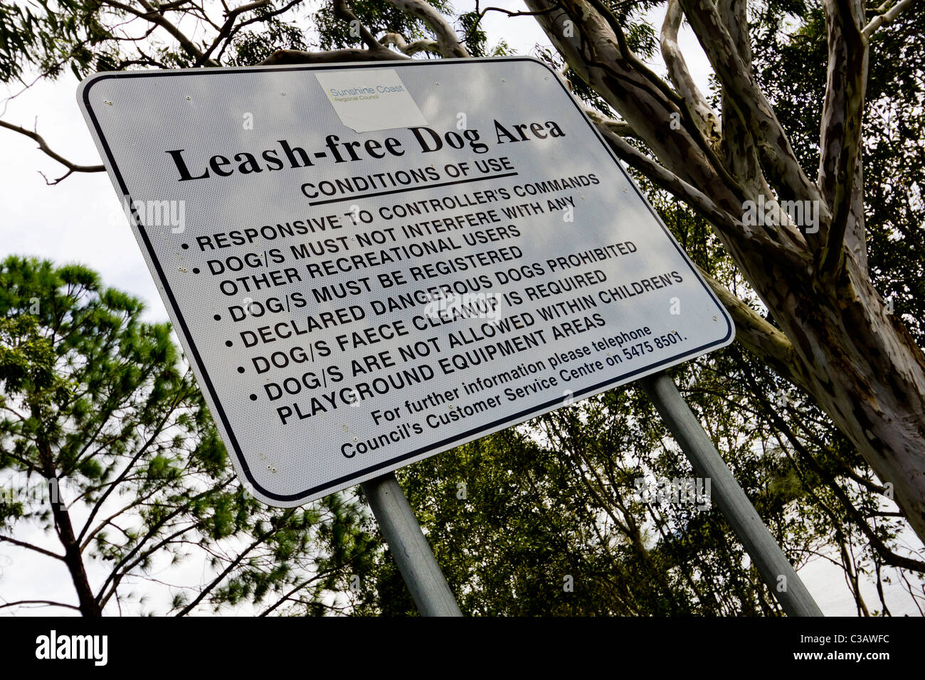 Leash-Free Dog Area Banque D'Images