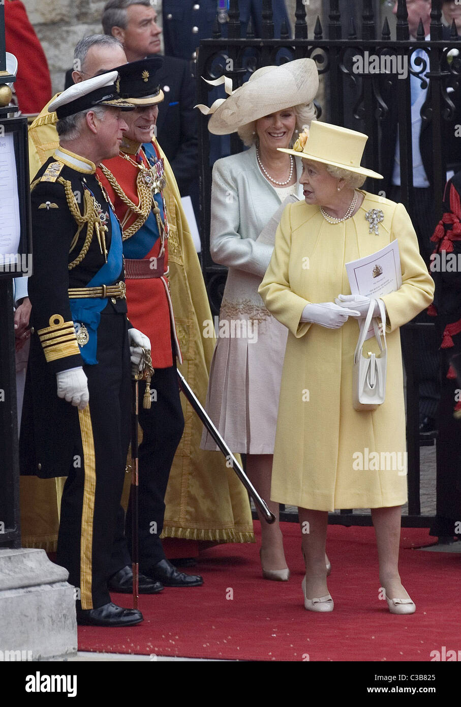 Le mariage du Prince William et Catherine Middleton. 29 avril 2011 le Prince Charles, le Prince Phillip ,Camilla Duchesse de Banque D'Images