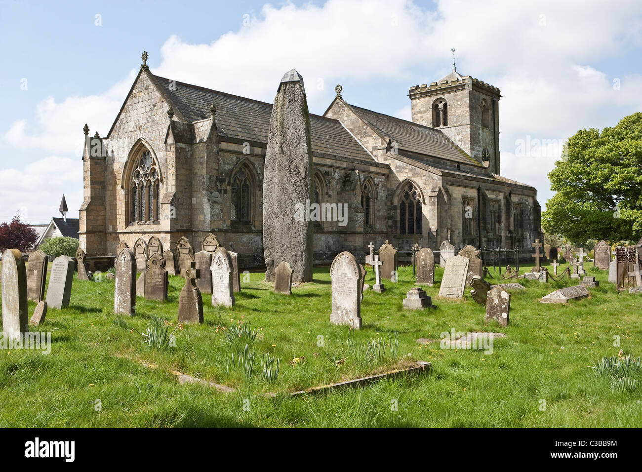 Tous les Saints de l'église paroissiale Rudston East Yorkshire Banque D'Images