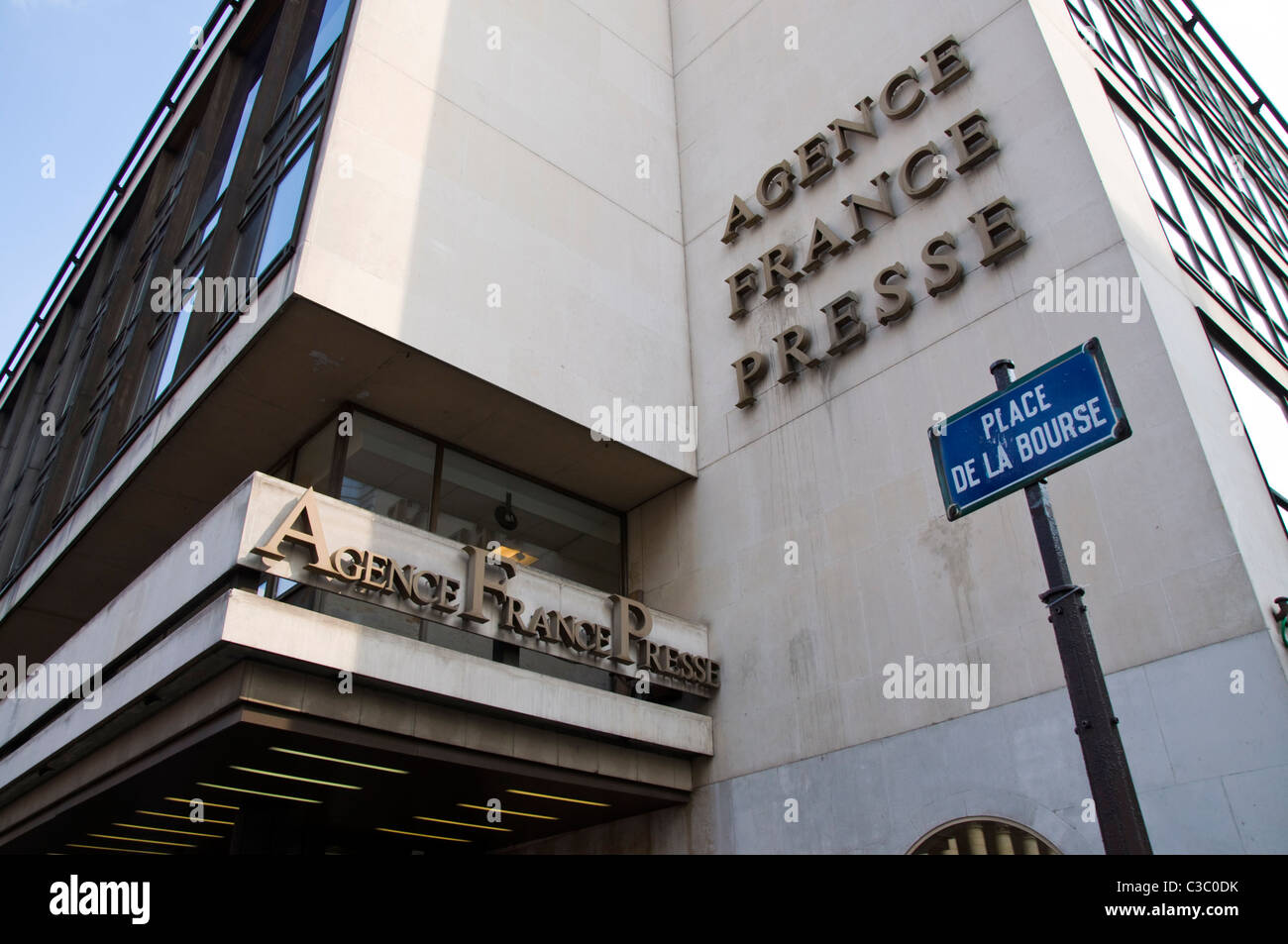 Des bureaux de l'agence de presse Agence France Presse AFP Banque D'Images