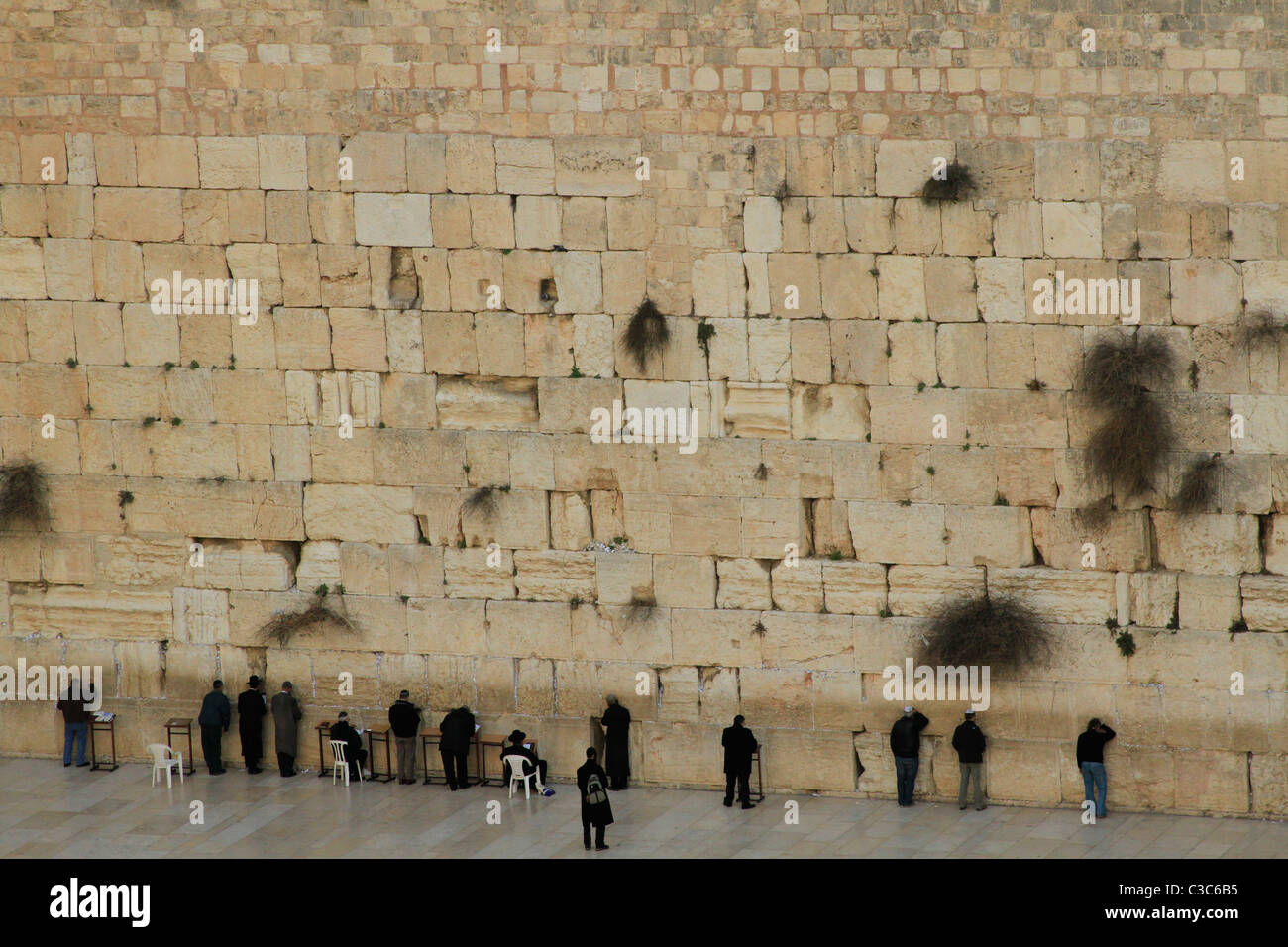 Israël, Jérusalem Vieille Ville, le Mur occidental Banque D'Images