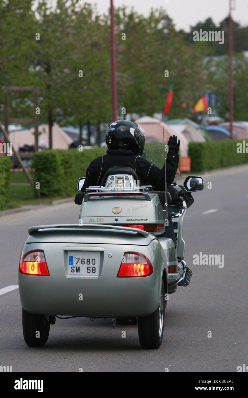 Rallye international Honda Goldwing, Belgique. Banque D'Images