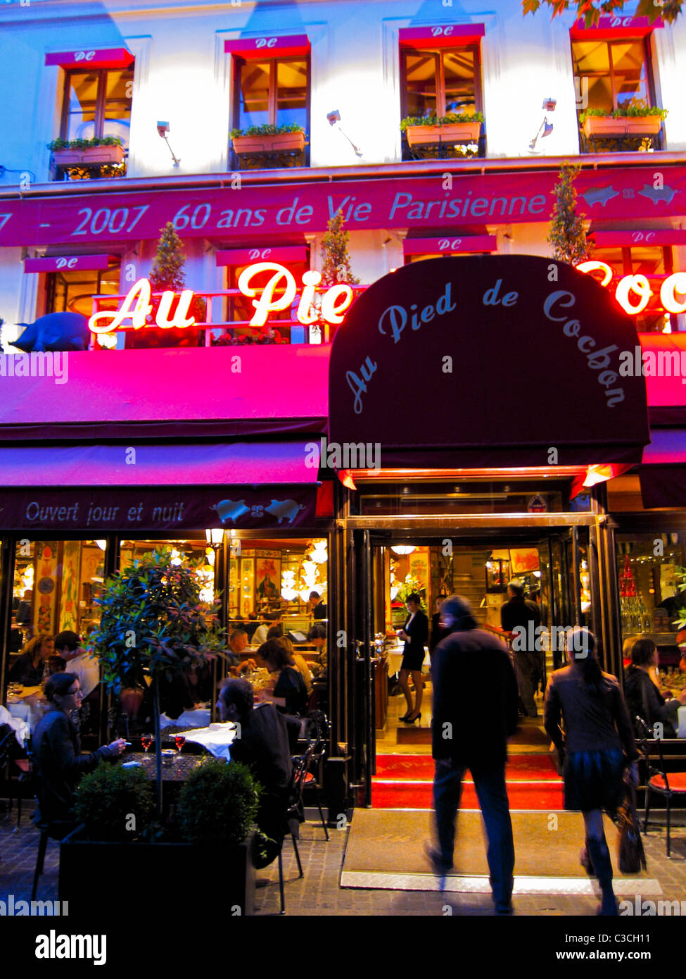 Paris, France, Paris Brasserie restaurants dans le quartier des Halles , ouvert 24 heures, 