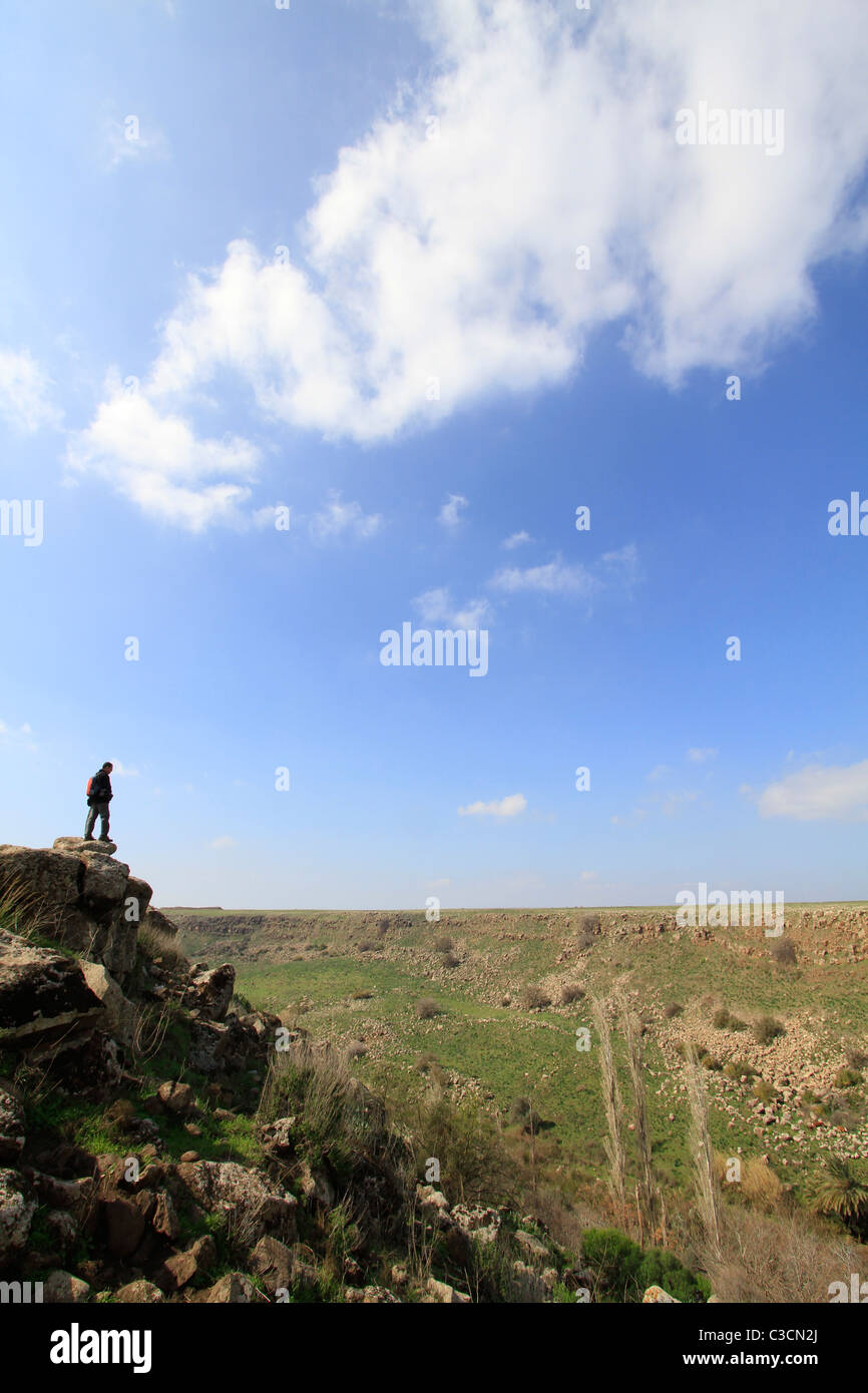 Hauteurs du Golan, la réserve naturelle de Nahal El Al Banque D'Images