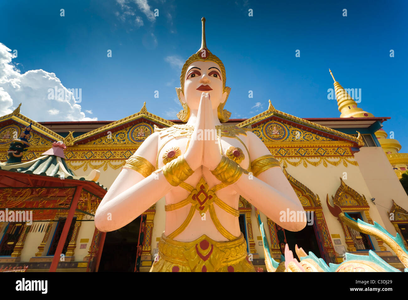 Wat Chayamangkalaram temple bouddhiste thaïlandais, Penang, Malaisie Banque D'Images
