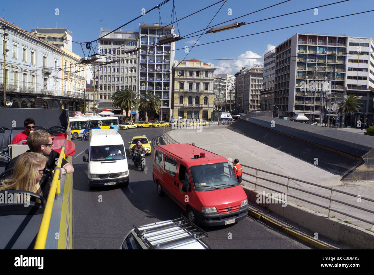 La Grèce place Omonia Athènes attika Banque D'Images