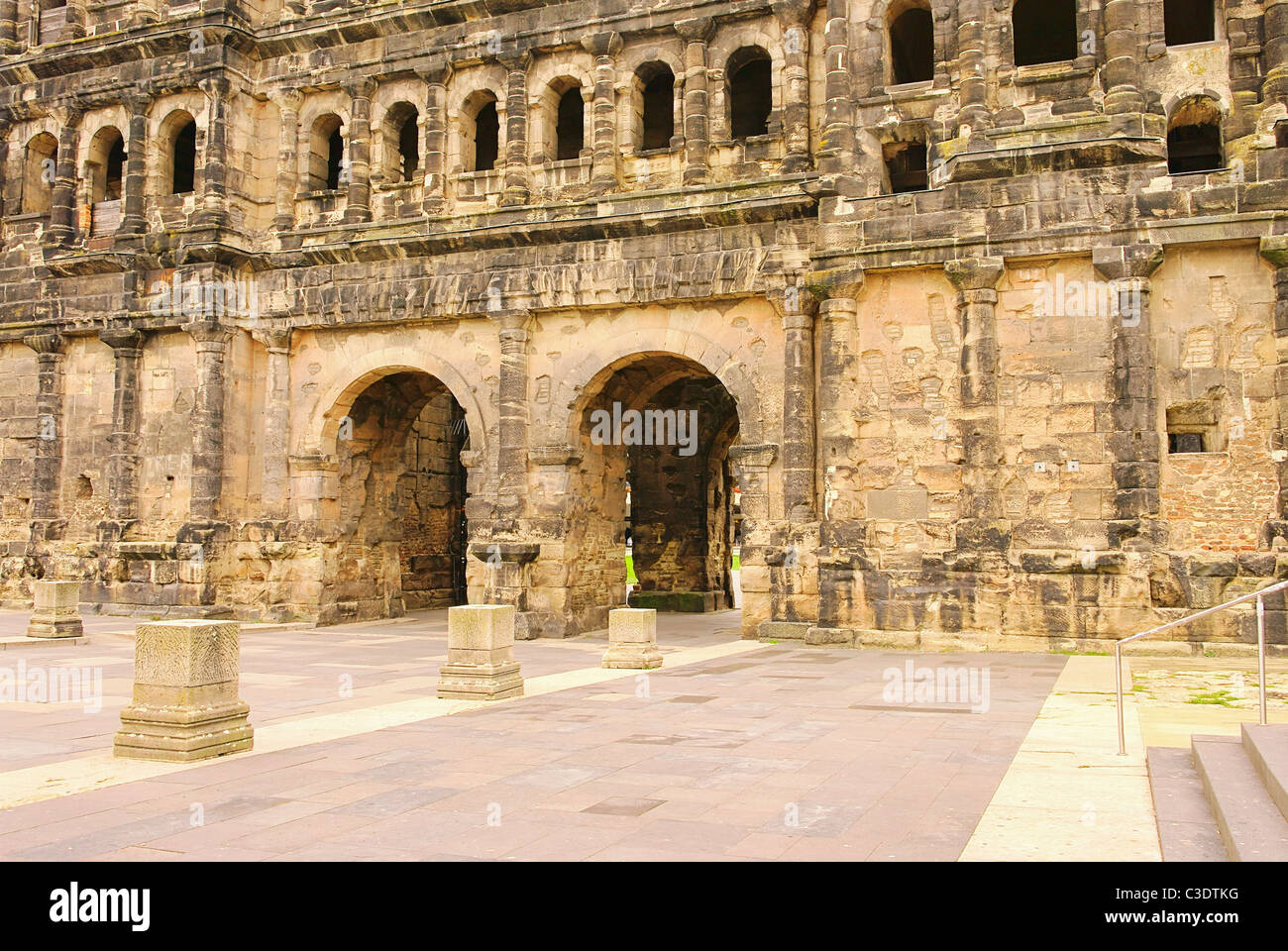 Porta Nigra de Trèves 01 Banque D'Images