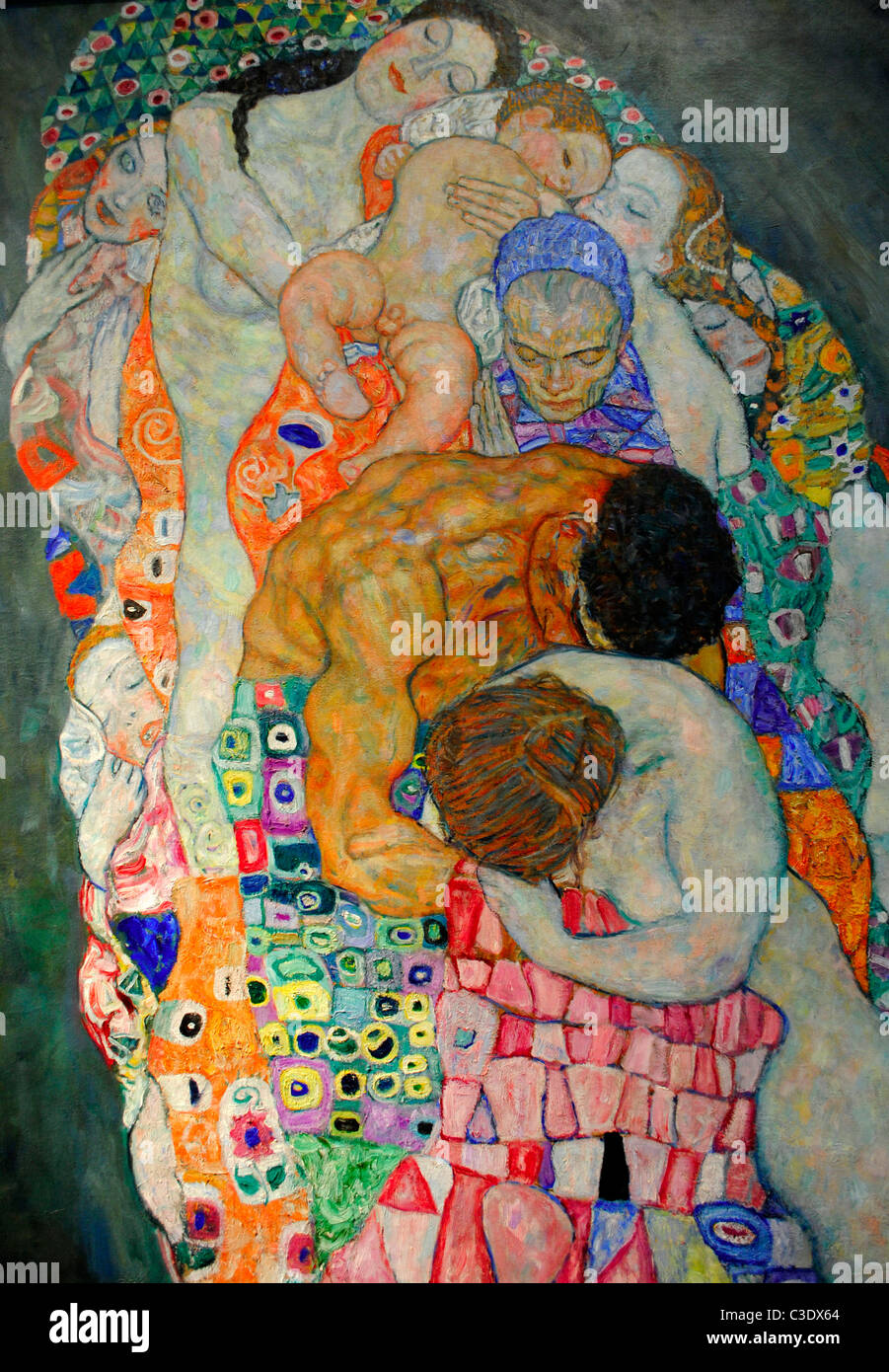 La mort et la vie 1910/1915, Gustav Klimt. Leopold Museum, Vienne. L'Autriche Banque D'Images