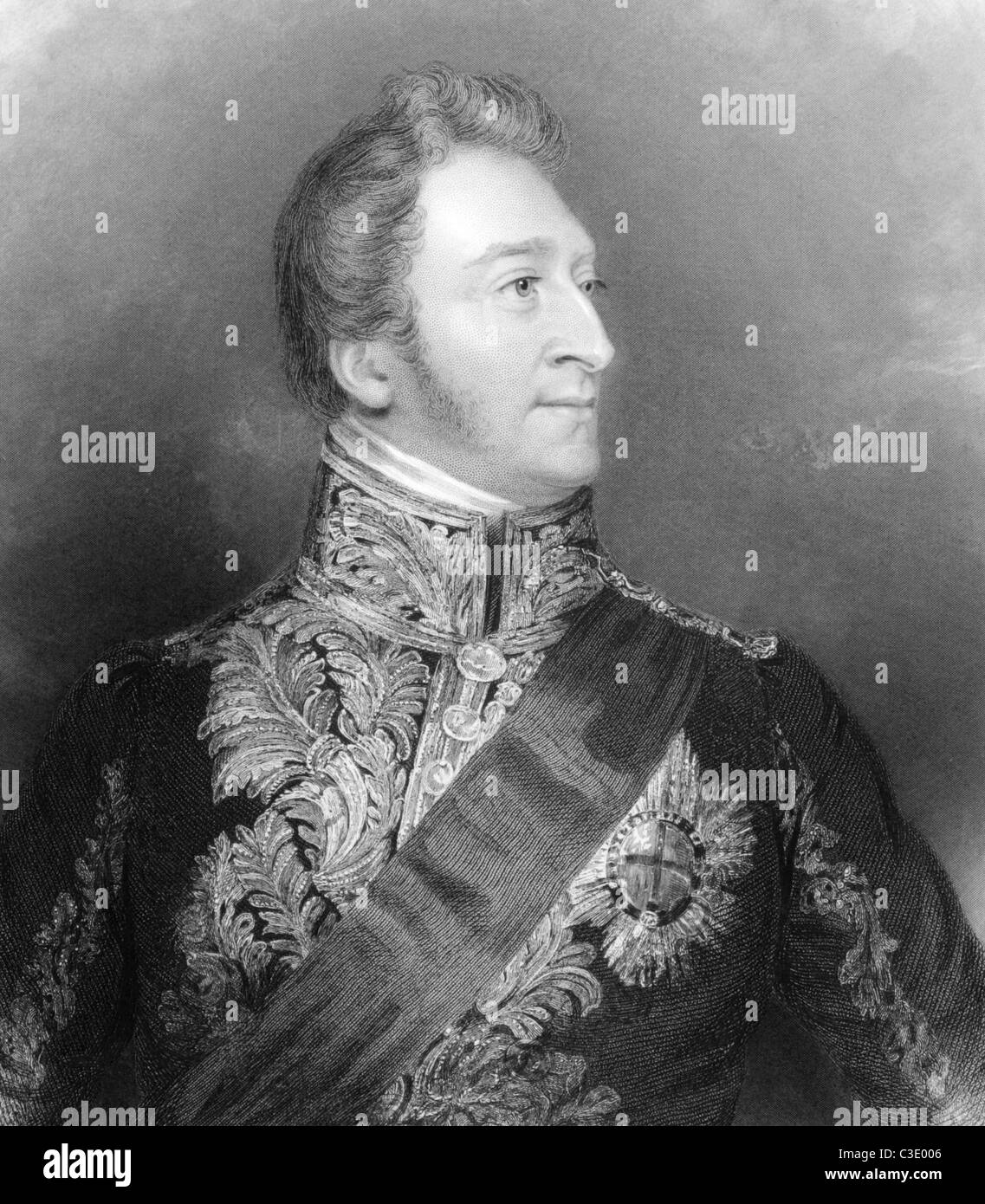 Hugh Percy, 3e duc de Northumberland (1785-1847) sur gravure de 1839. Aristocrate britannique et homme politique conservateur. Banque D'Images