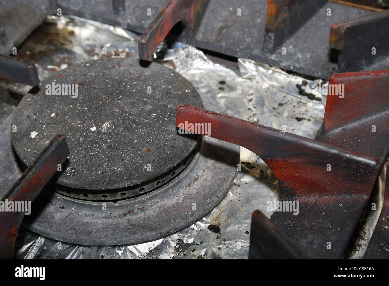 Close up image de cuisson au gaz Banque D'Images