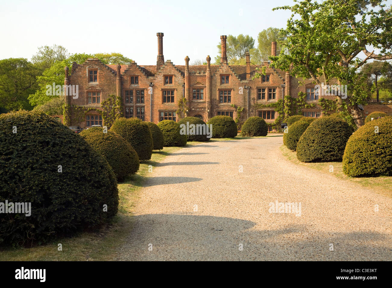 Seckford Hall manoir Tudor près de Woodbridge, Suffolk, Angleterre Banque D'Images