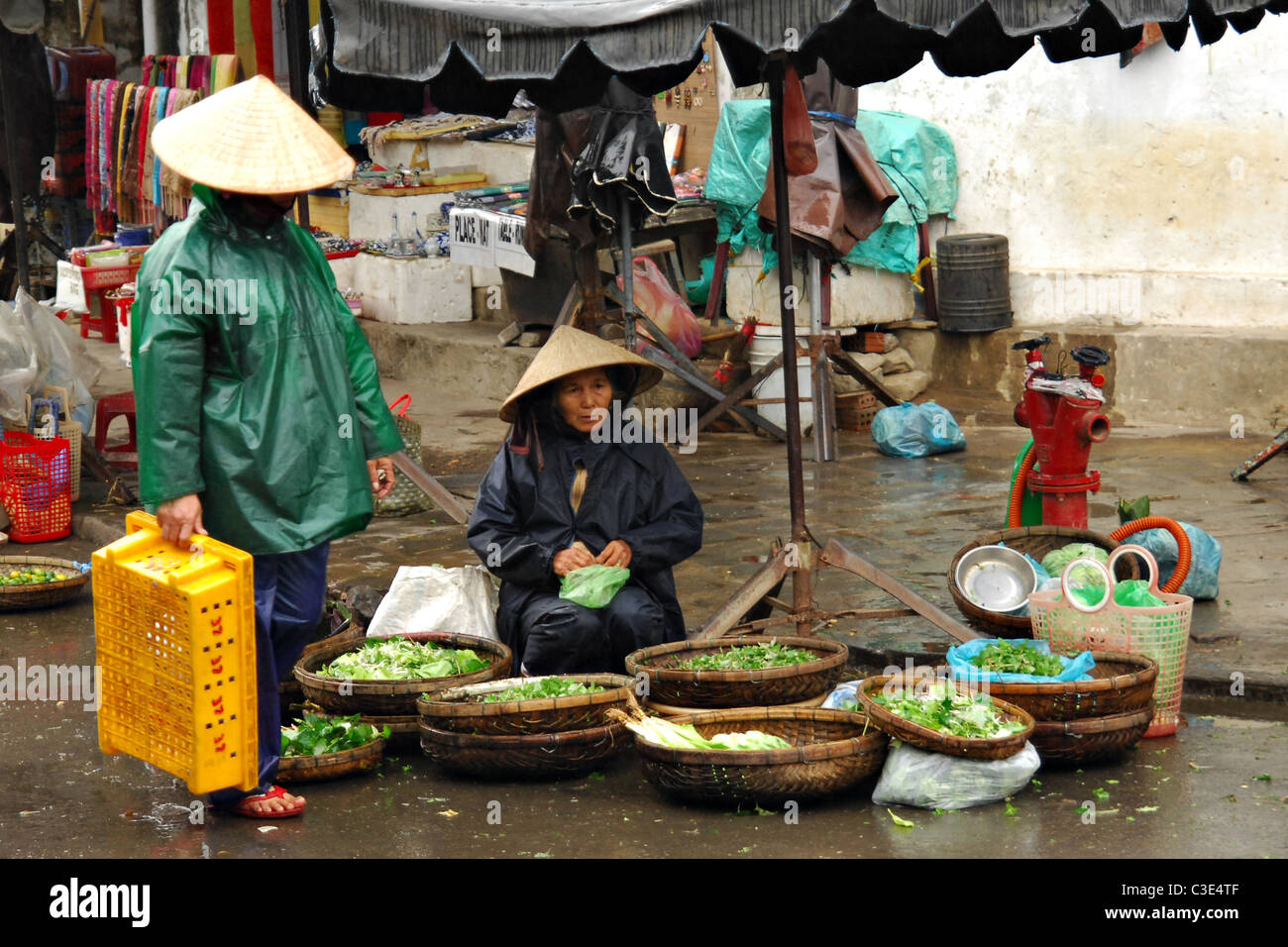 Un marché à Hoi An Vietnam Banque D'Images