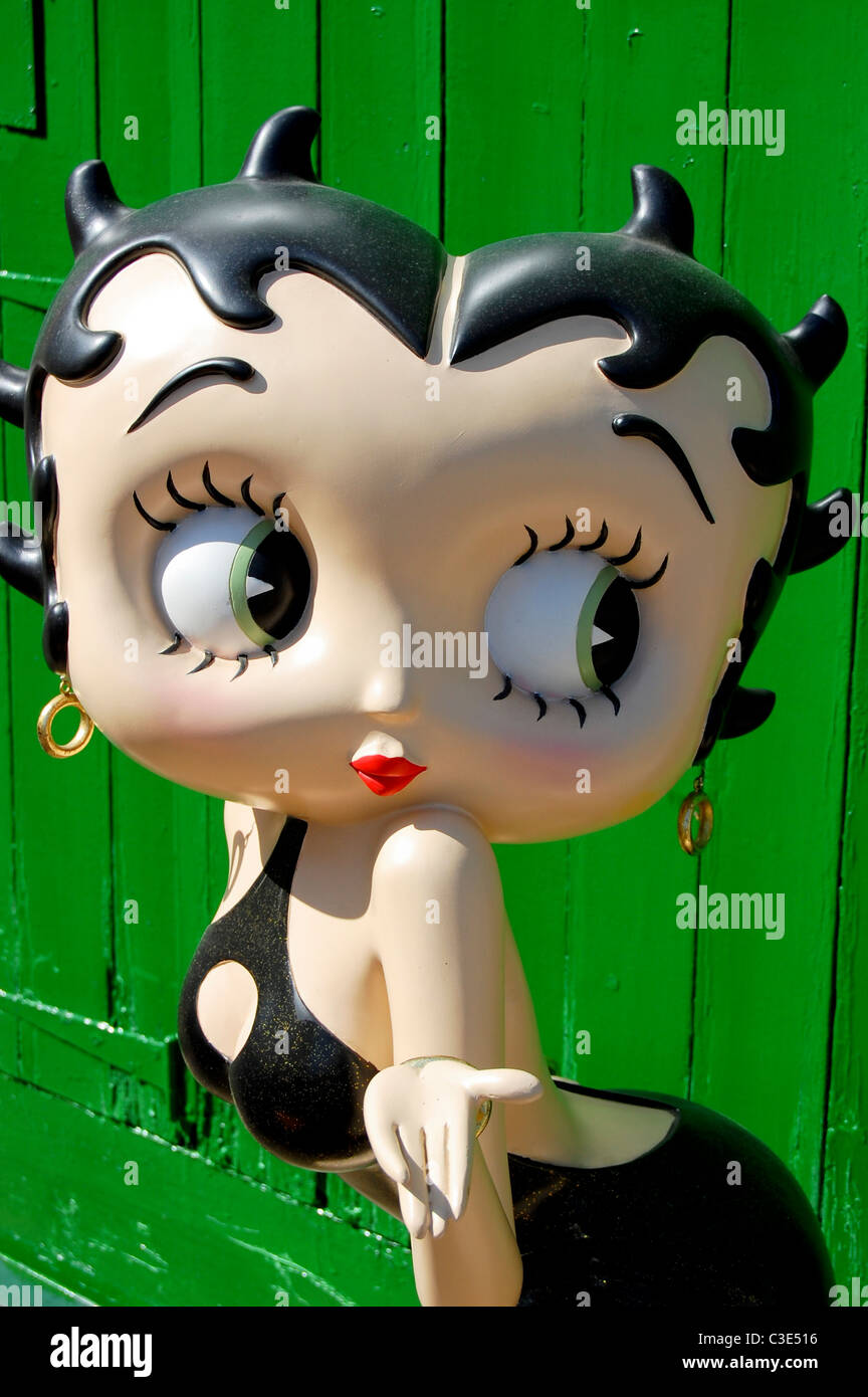 Betty Boop cartoon fantasy pin-up Banque D'Images