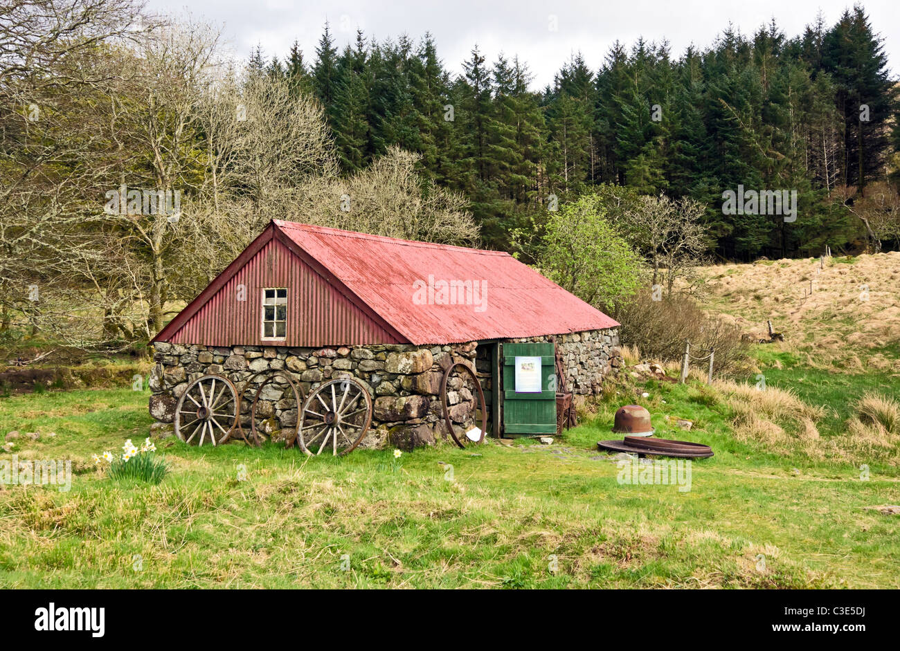 Le Taureau Chambre à Auchindrain Township Open Air Museum à Argyll en Écosse Banque D'Images