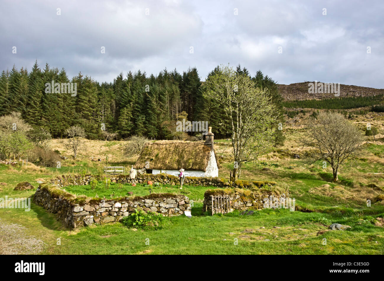 La maison de Bell Pol à Auchindrain Township Open Air Museum à Argyll en Écosse Banque D'Images