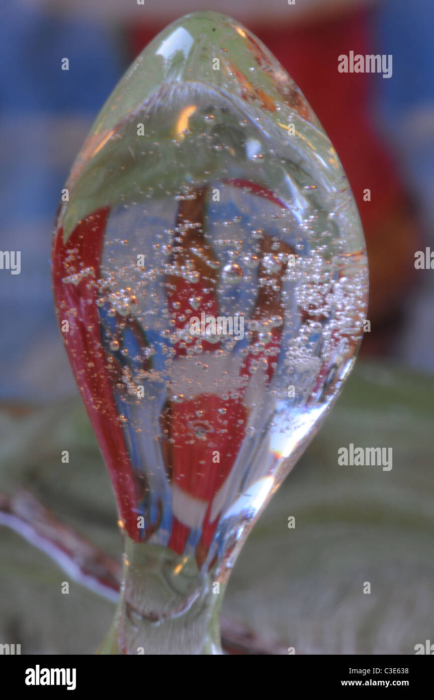 Reflets colorés de la glace en hiver, mélange de glace naturelle fonds de couleur et Banque D'Images