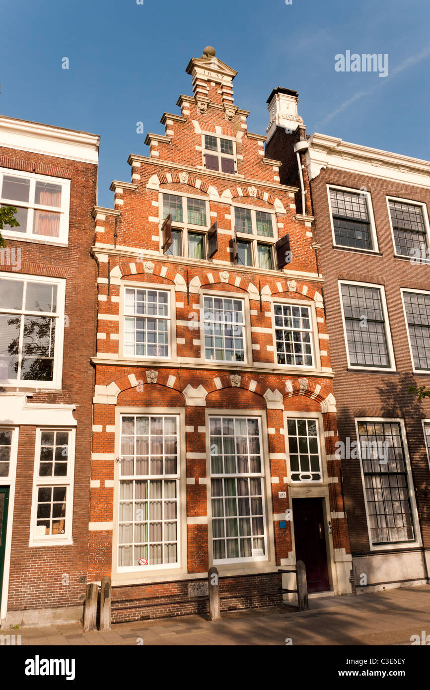 Architecture typiquement allemande à Haarlem, Pays-Bas Banque D'Images