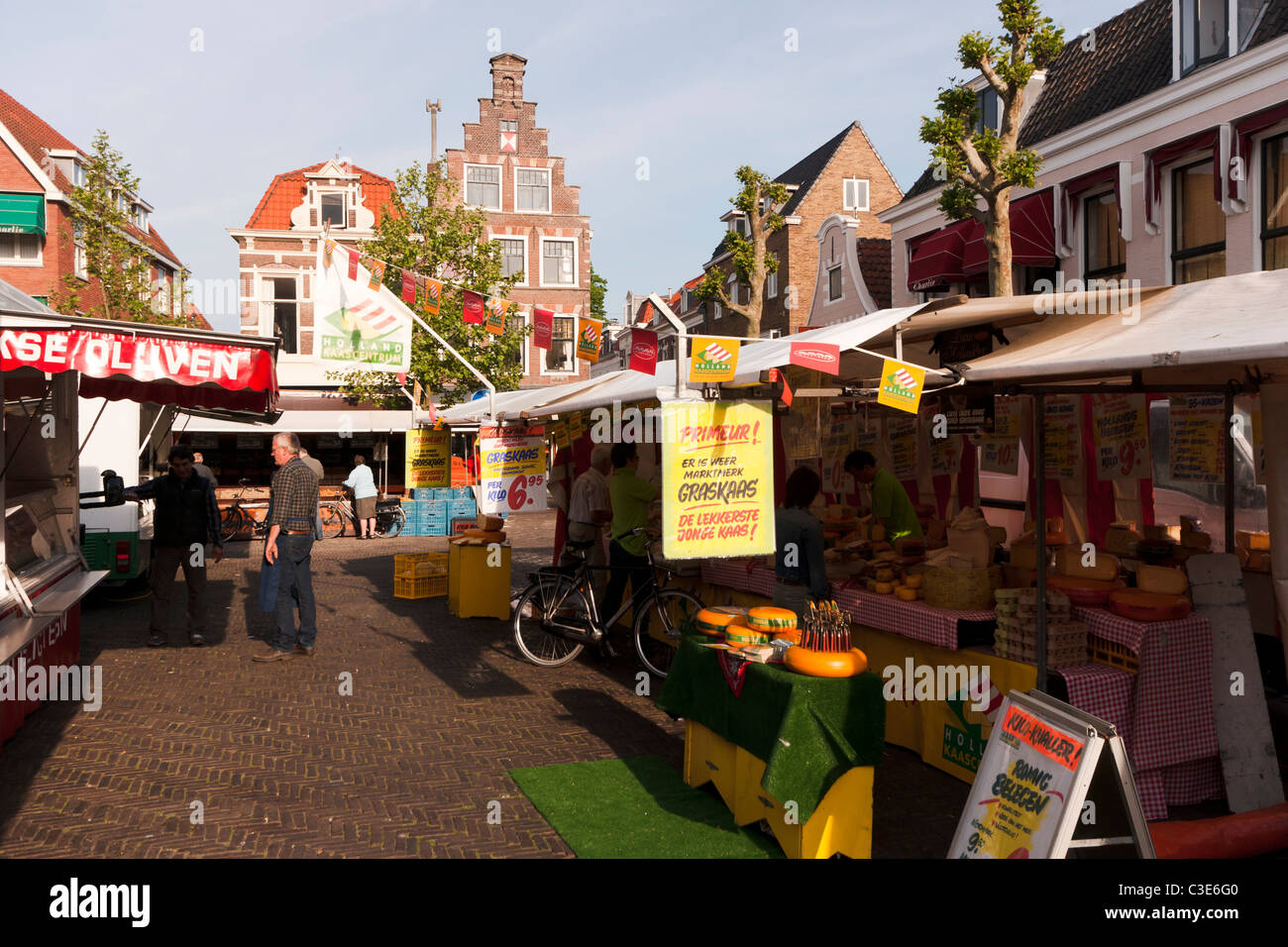 Botermarkt marché dans Haarlem, Pays-Bas Banque D'Images
