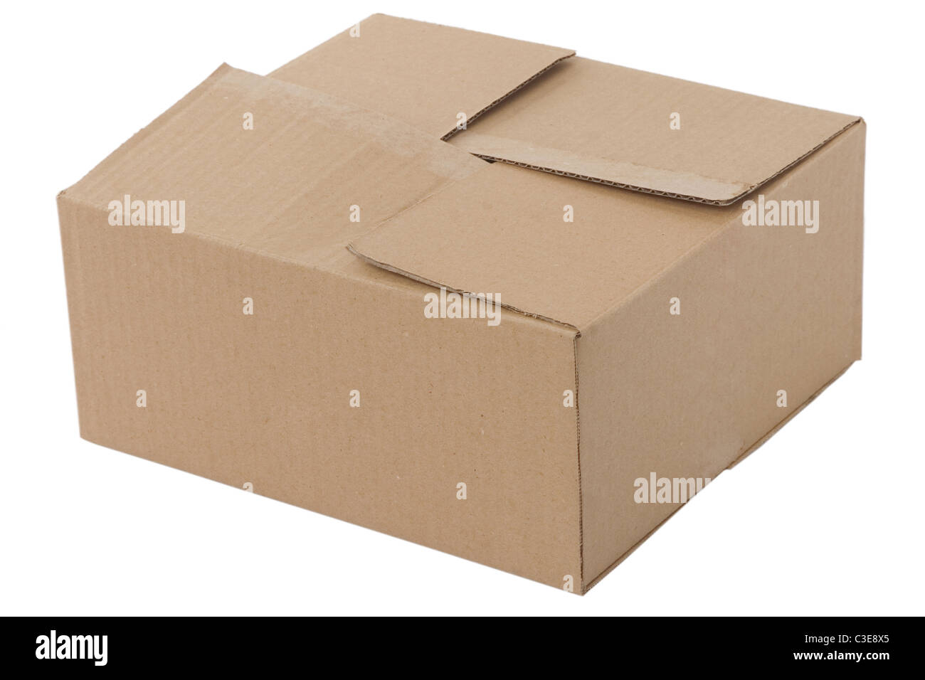 Boîte en carton fermée, l'emballage pour le transport Banque D'Images