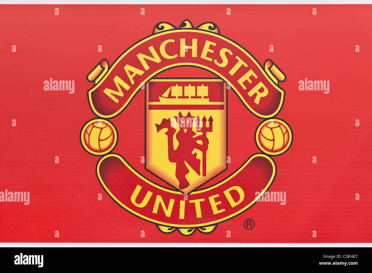 Logo Manchester United Banque D'Images