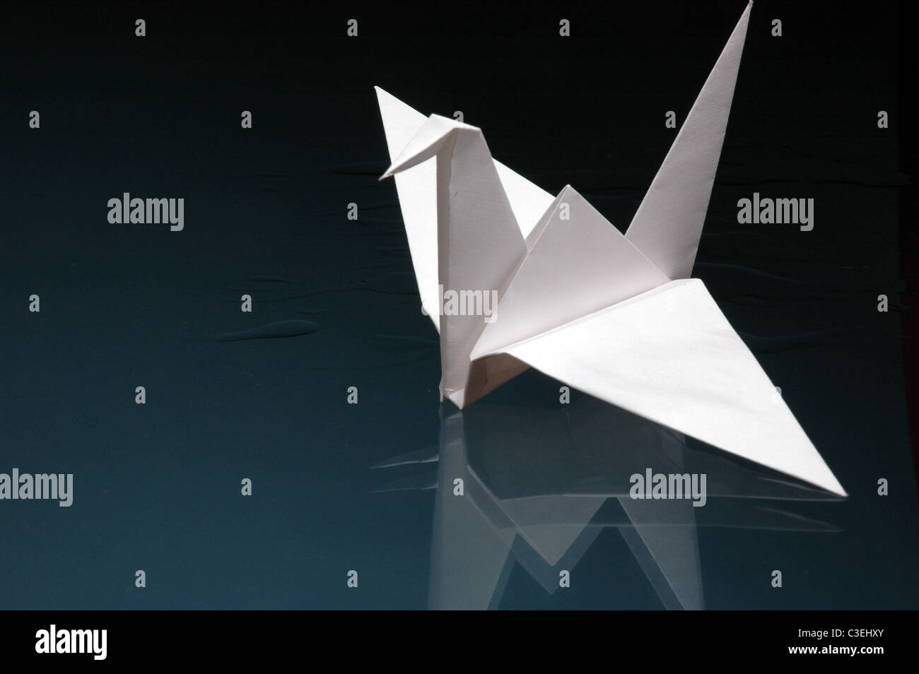 oiseau en origami Banque D'Images