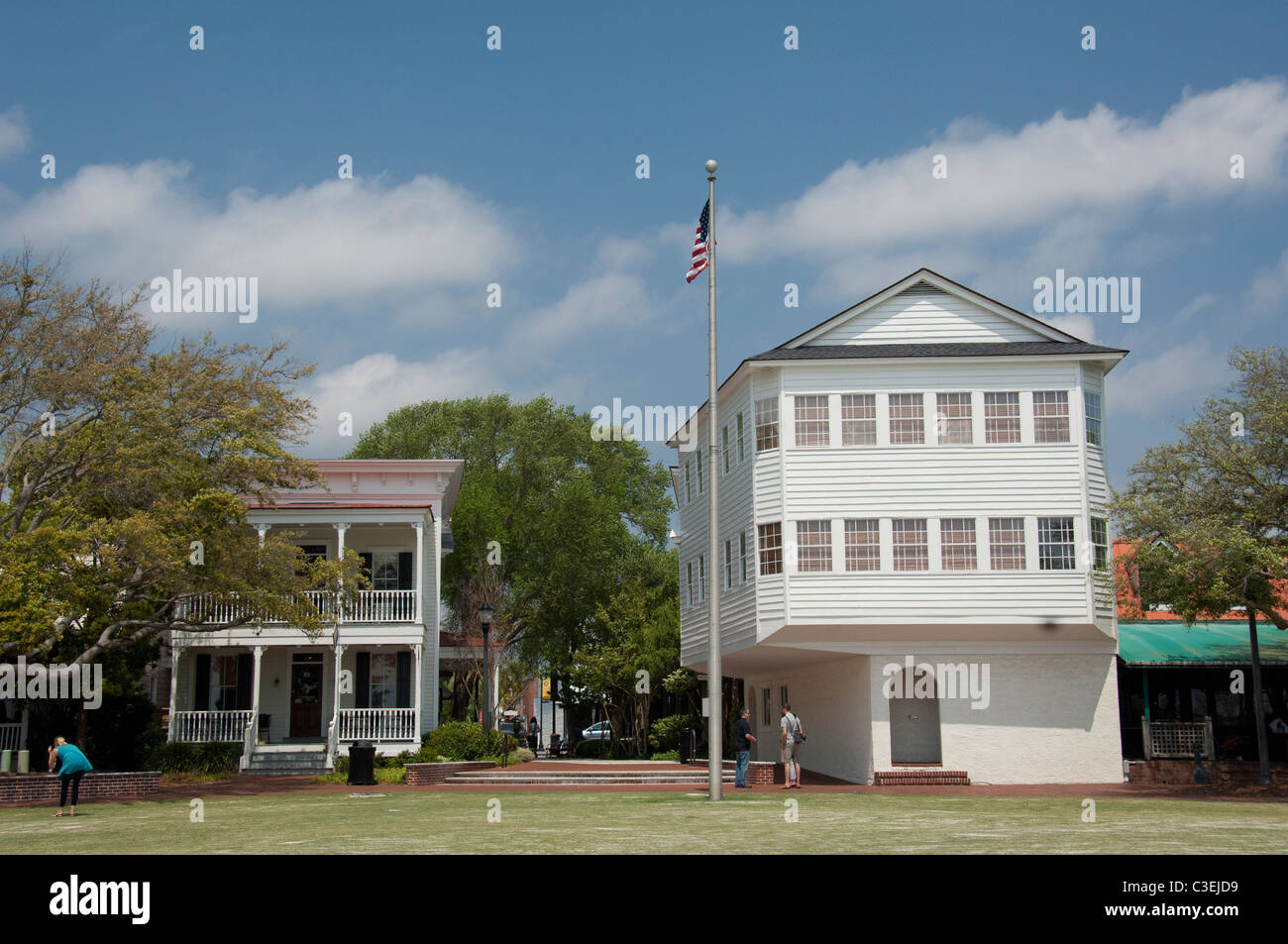 De Beaufort, Caroline du Sud. Parc historique en bord de mer. Banque D'Images