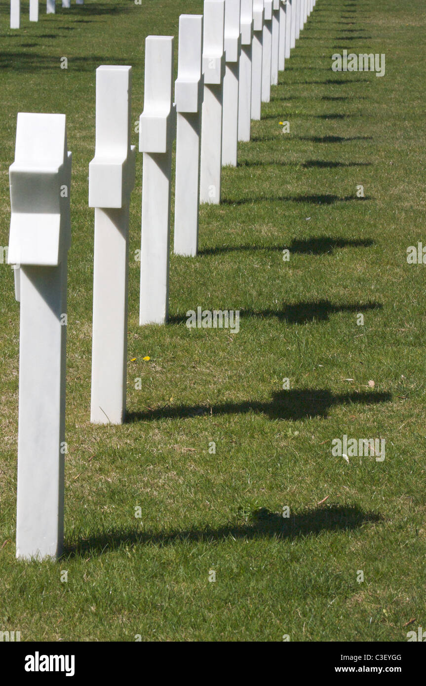 Rhone cimetière Américain et mémorial Draguignan France du Sud 'Seconde Guerre Mondiale' débarquement de Provence histoire Banque D'Images
