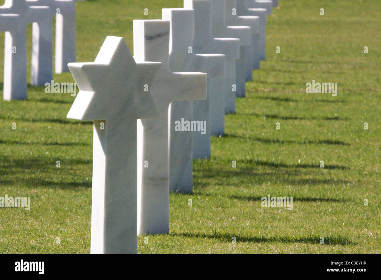 Rhone cimetière Américain et mémorial Draguignan France du Sud 'Seconde Guerre Mondiale' débarquement de Provence histoire Banque D'Images