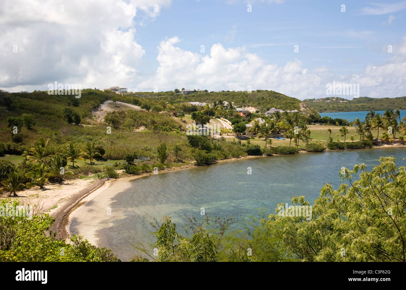 Vue du restaurant Harmony Hall sur les falaises Banque D'Images