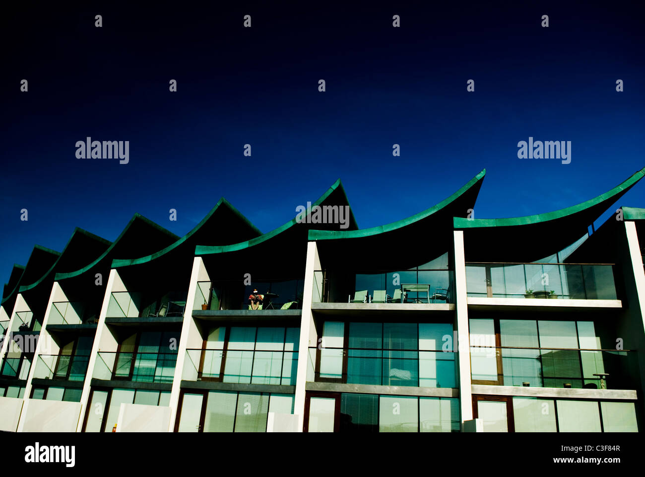 L'architecture moderne westward ho ! Devon, England, UK 2011 Banque D'Images