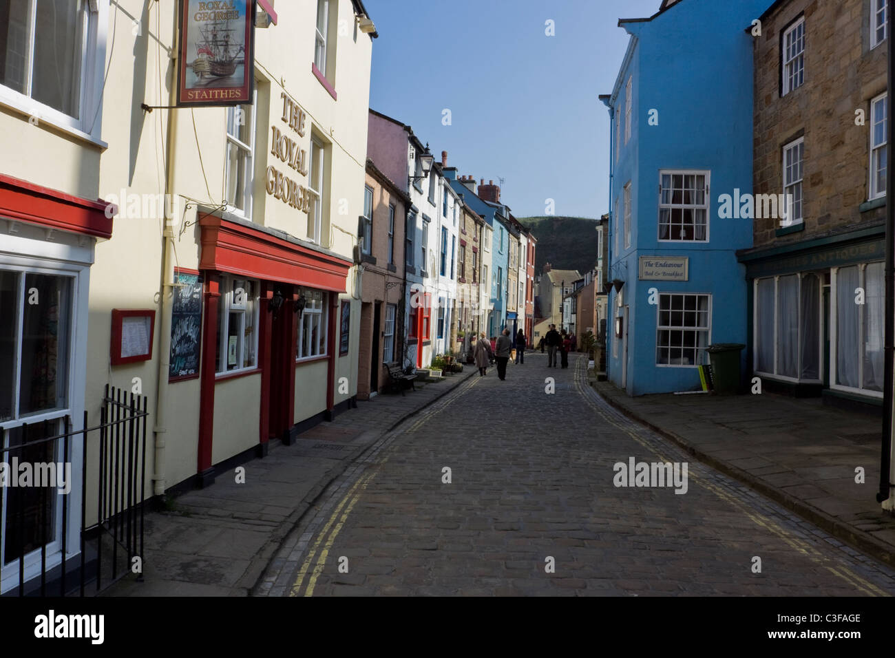 High Street North Yorkshire Angleterre Royaume-uni Staithes Banque D'Images