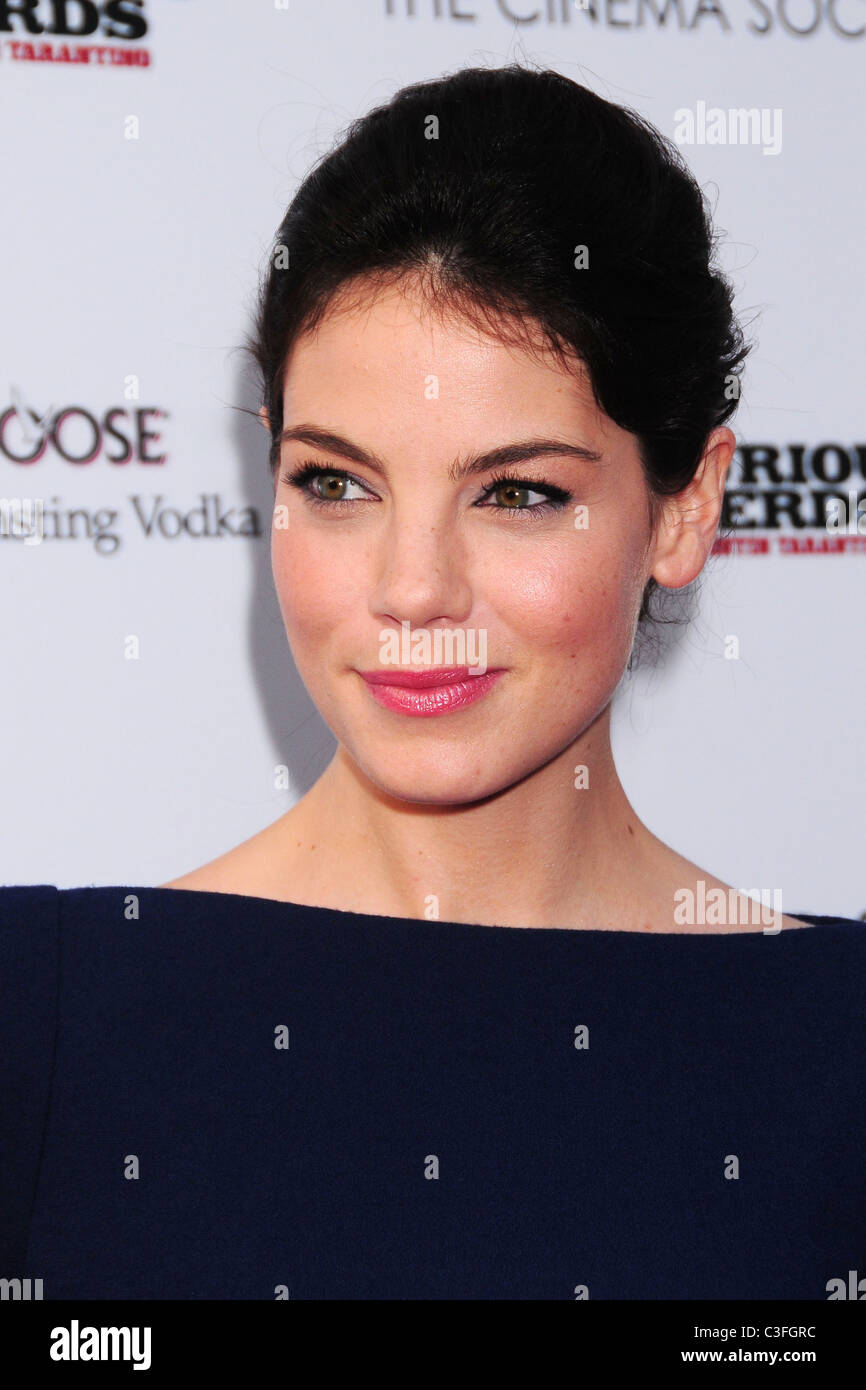 Michelle Monaghan le Cinema Society & Hugo Boss 'Inglourious Basterds' au théâtre SVA New York City, USA - Banque D'Images