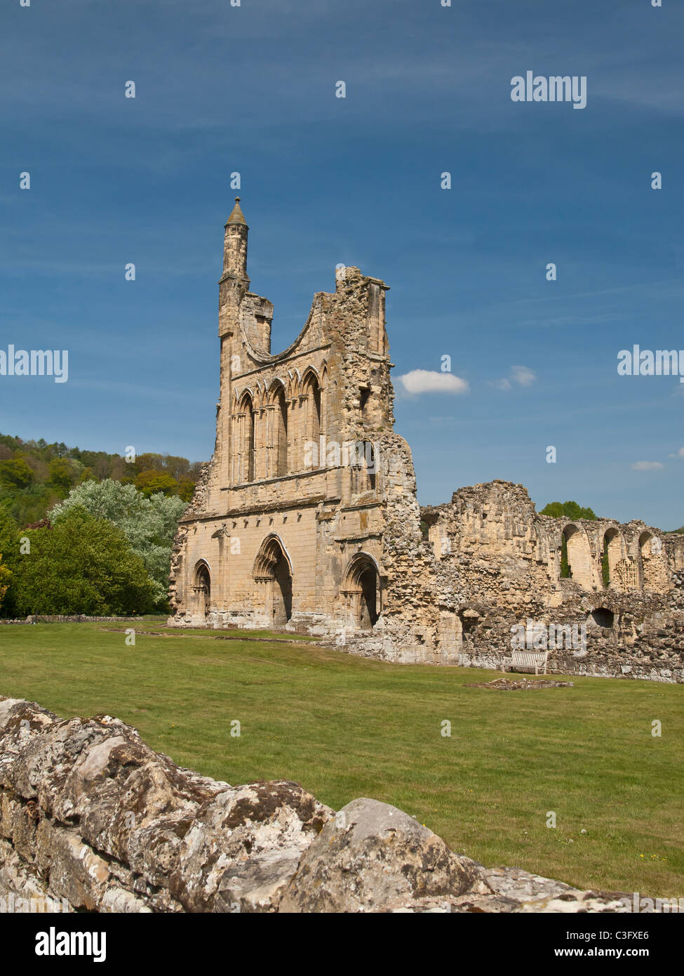 Byland Abbey North Yorkshire UK Banque D'Images